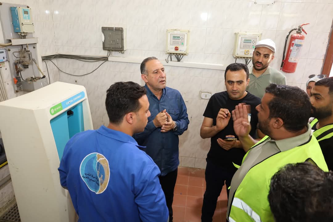 رئيس مياه الغربية يتابع محطة مياه كفر الزيات&nbsp;
