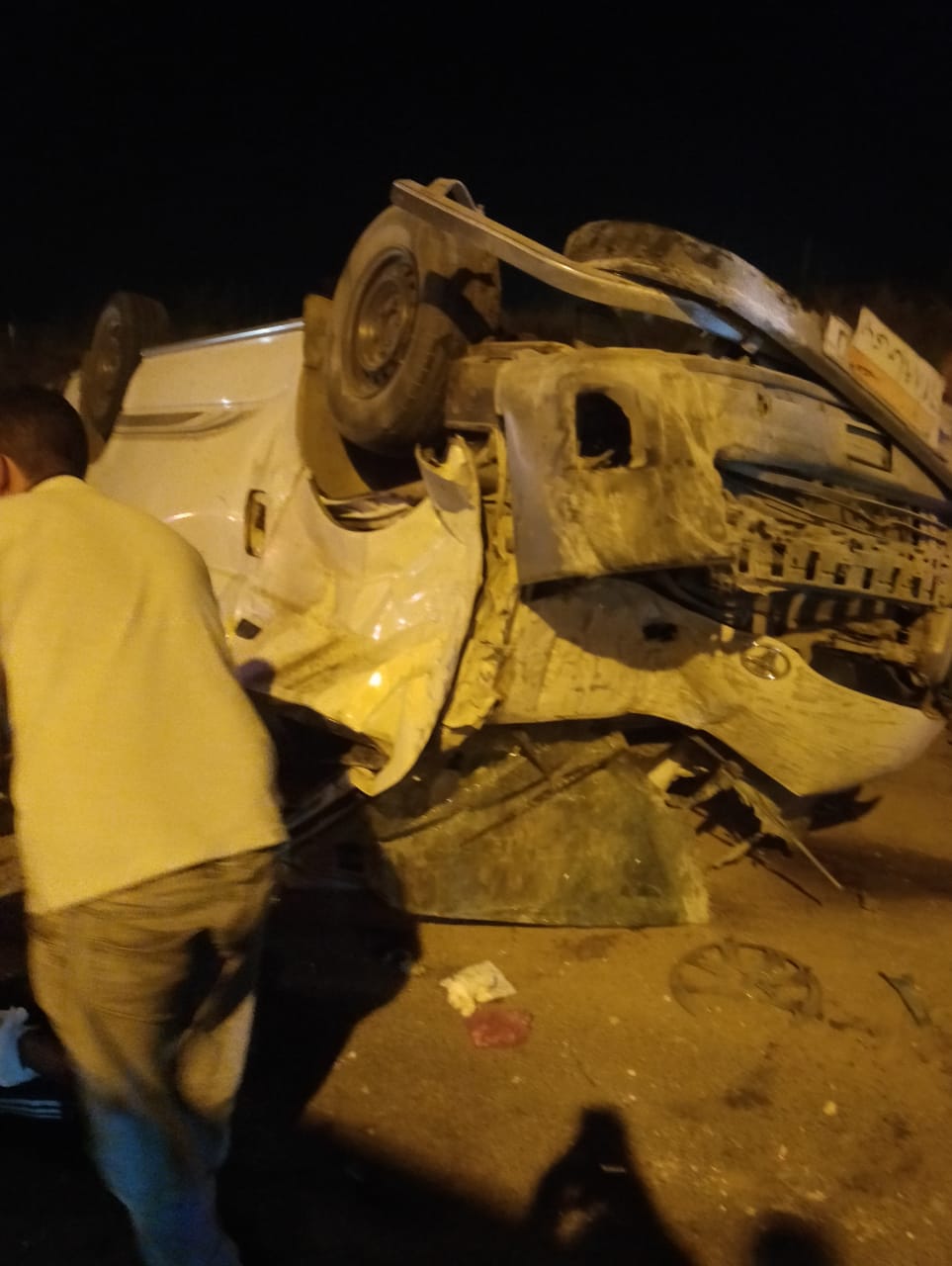 حادث تصادم بالطريق الزراعي بالبحيرة&nbsp;
