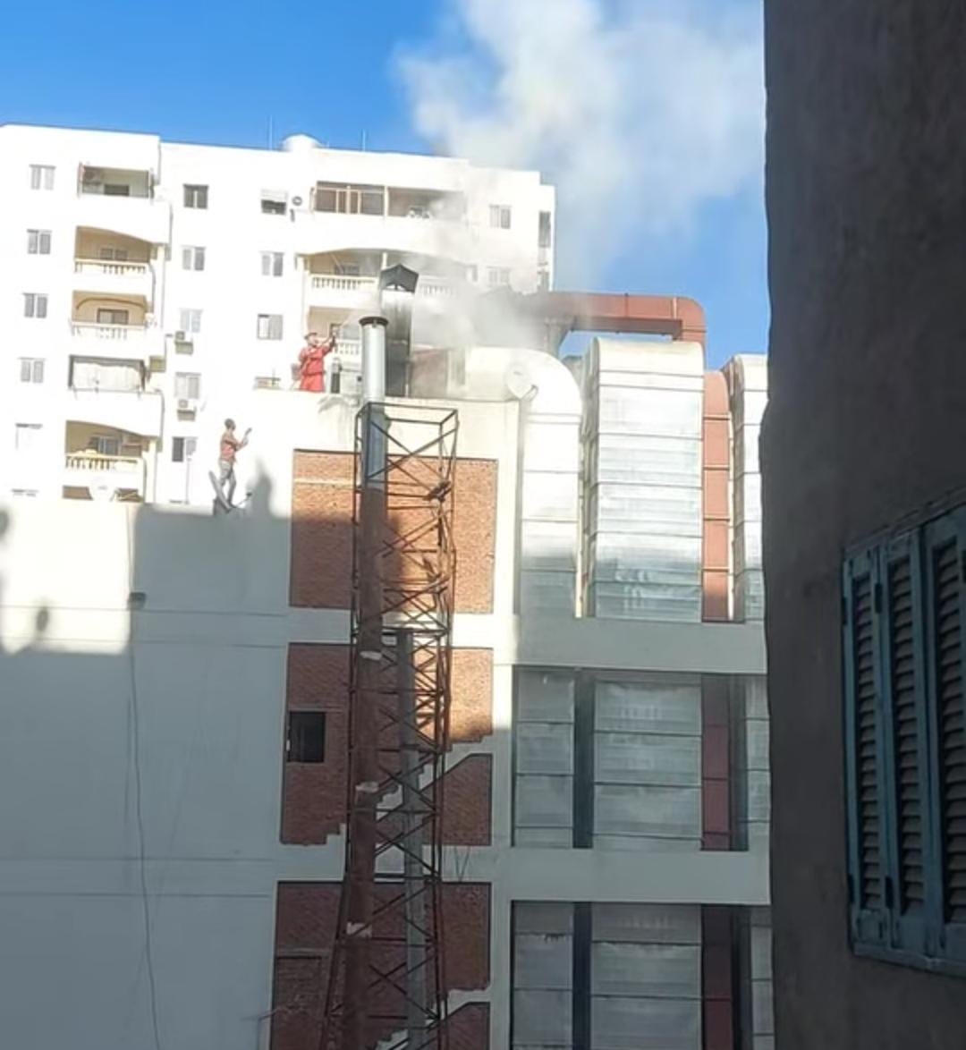 حريق بمطعم مشويات 
