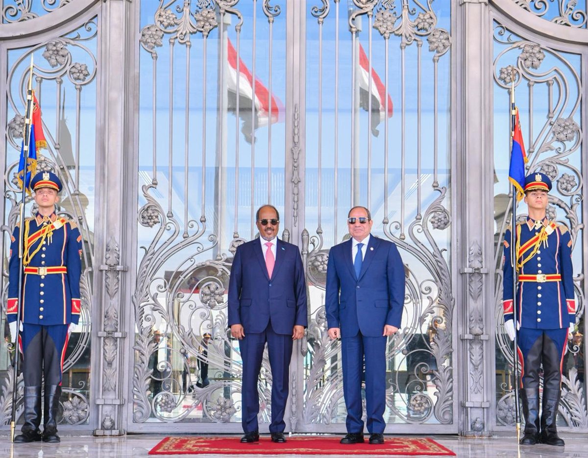 السيسي ورئيس الصومال