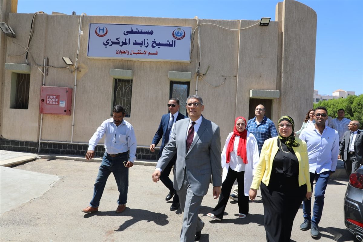 محافظ الجيزة يتابع نسب تنفيذ التطويرات بمستشفي الشيخ زايد&nbsp;