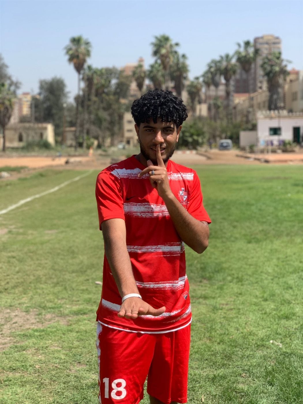 &nbsp;لاعب بلدية المحلة حسن شريف