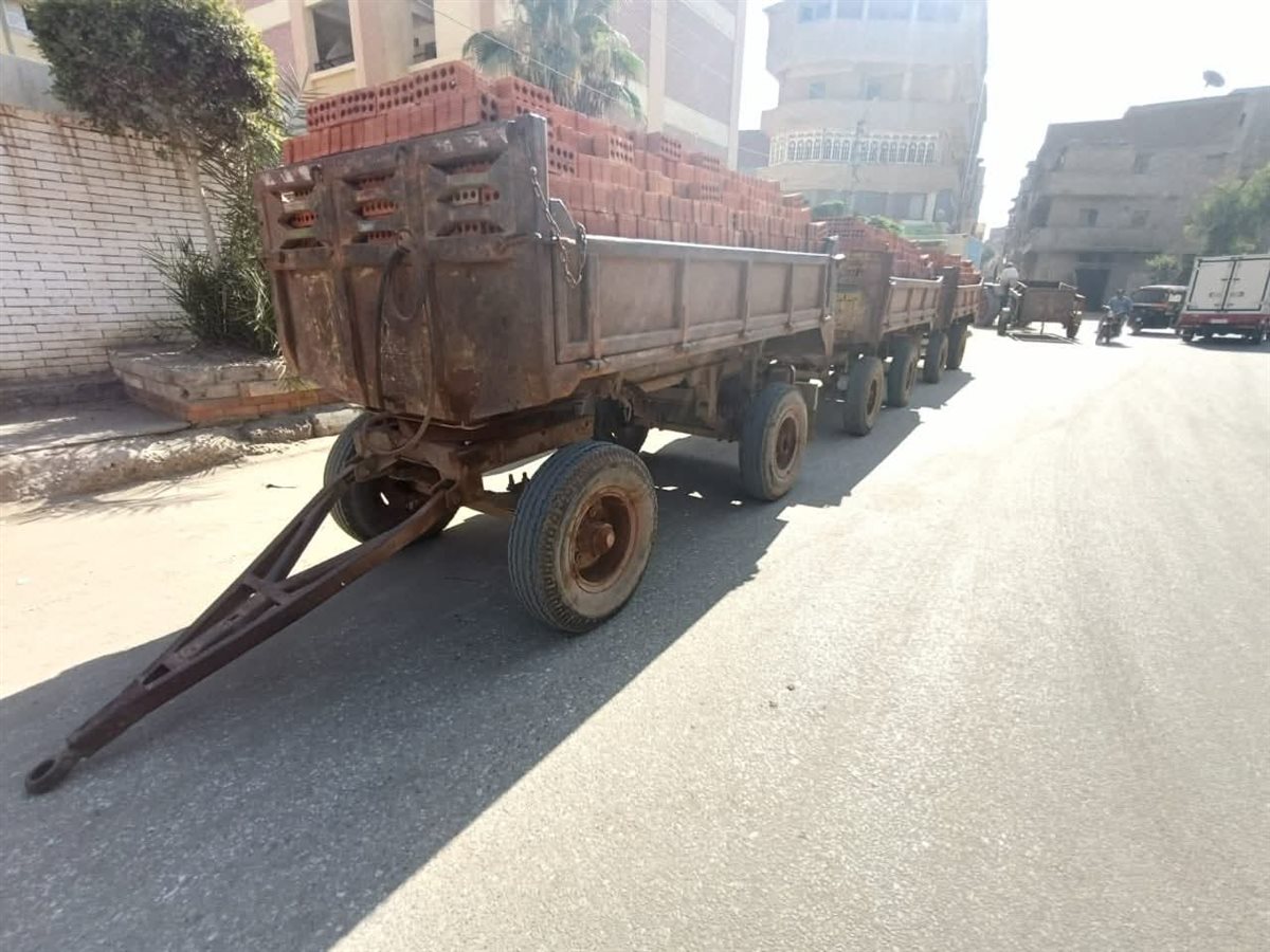 الجرار الزراعي أثناء ضبطه في بيلا&nbsp;