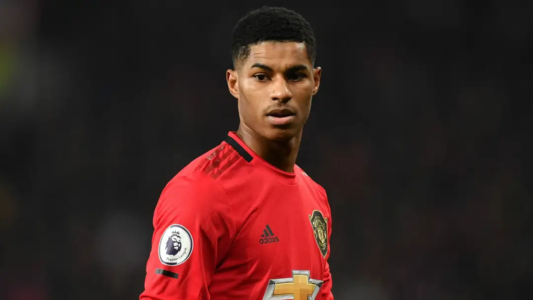 <strong>ماركوس راشفرود لاعب فريق مانشستر يونايتد الحالي</strong>
