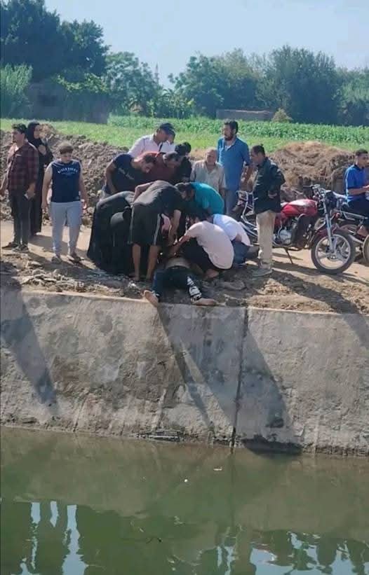 جانب من حادث التصادم في المنوفية&nbsp;