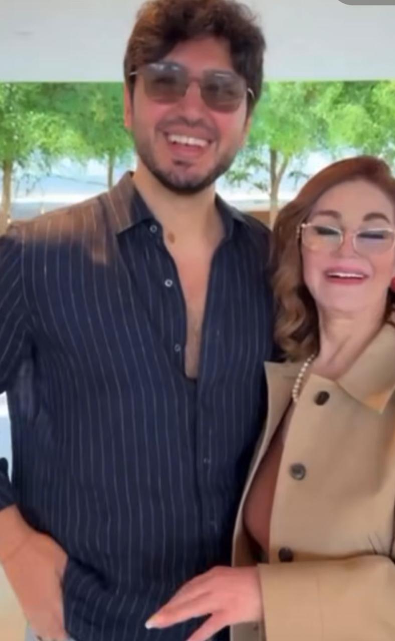 ميادة الحناوي بعد غياب &nbsp;رفقة نجل فضل شاكر