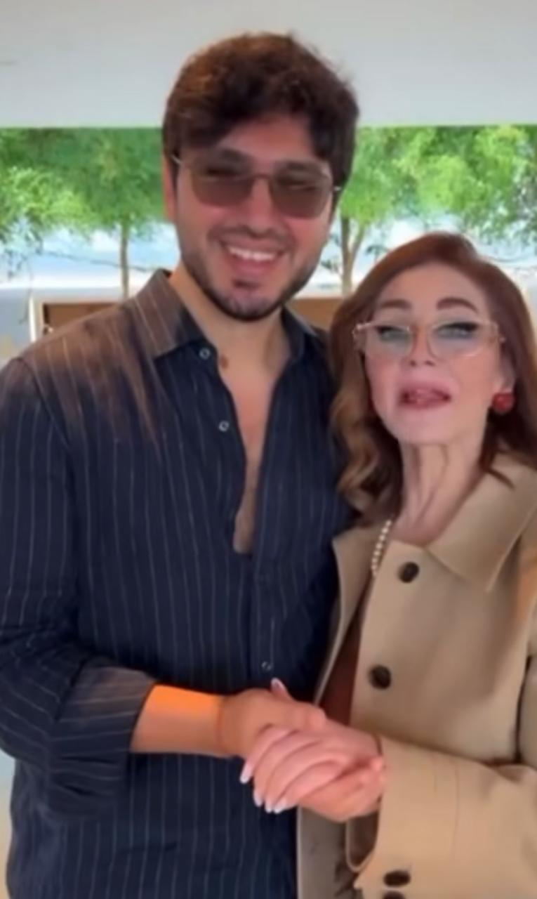 ميادة الحناوي بعد غياب &nbsp;رفقة نجل فضل شاكر