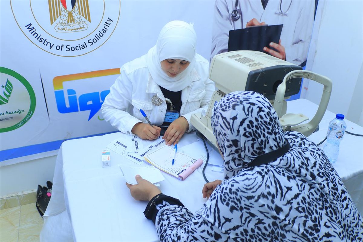التضامن تطلق قافلة تنموية بمنطقة حدائق أكتوبر &nbsp;