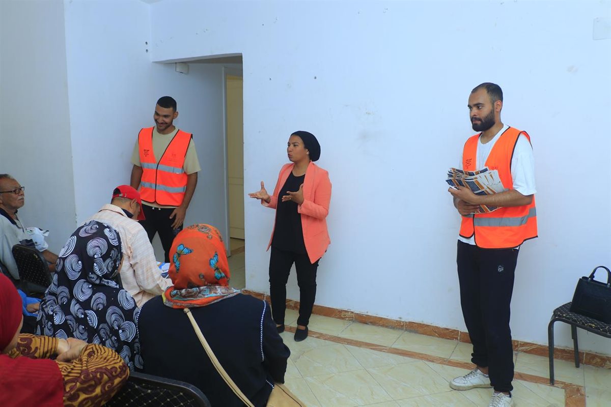 التضامن تطلق قافلة تنموية بمنطقة حدائق أكتوبر &nbsp;