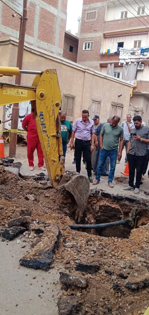 التعامل مع هبوط أرضي في المنوفية&nbsp;