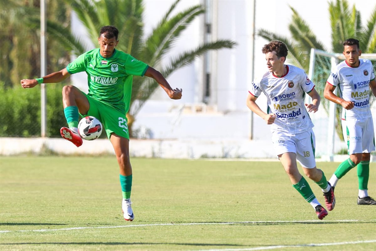 <strong>المصري يفوز على هلال مساكن بثلاثية نظيفة&nbsp;</strong>