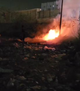 اندلاع حريق بمحيط محطة مترو عين حلوان&nbsp;