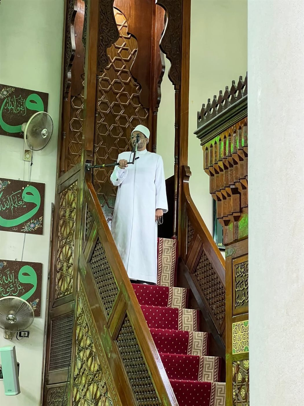 أول تعليق وظهور للشيخ محمد أبوبكر بمسجد السيدة فاطمة الزهراء