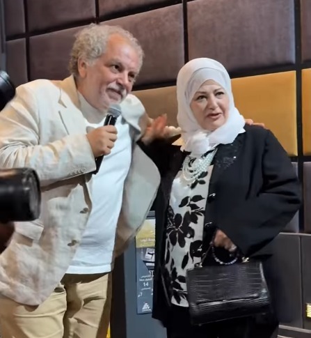 أشرف فايق وعفاف شعيب في حفل تأبين سميحة أيوب
