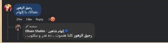 تعليقات منشور إلهام شاهين&nbsp;