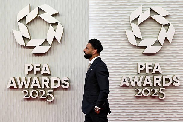محمد صلاح خلال وصوله حفل توزيع جوائز رابطة اللاعبين المحترفين<br>&nbsp;