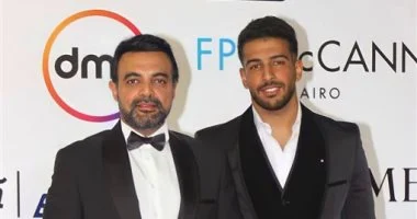 عمرو محمود ياسين ونجله محمود&nbsp;