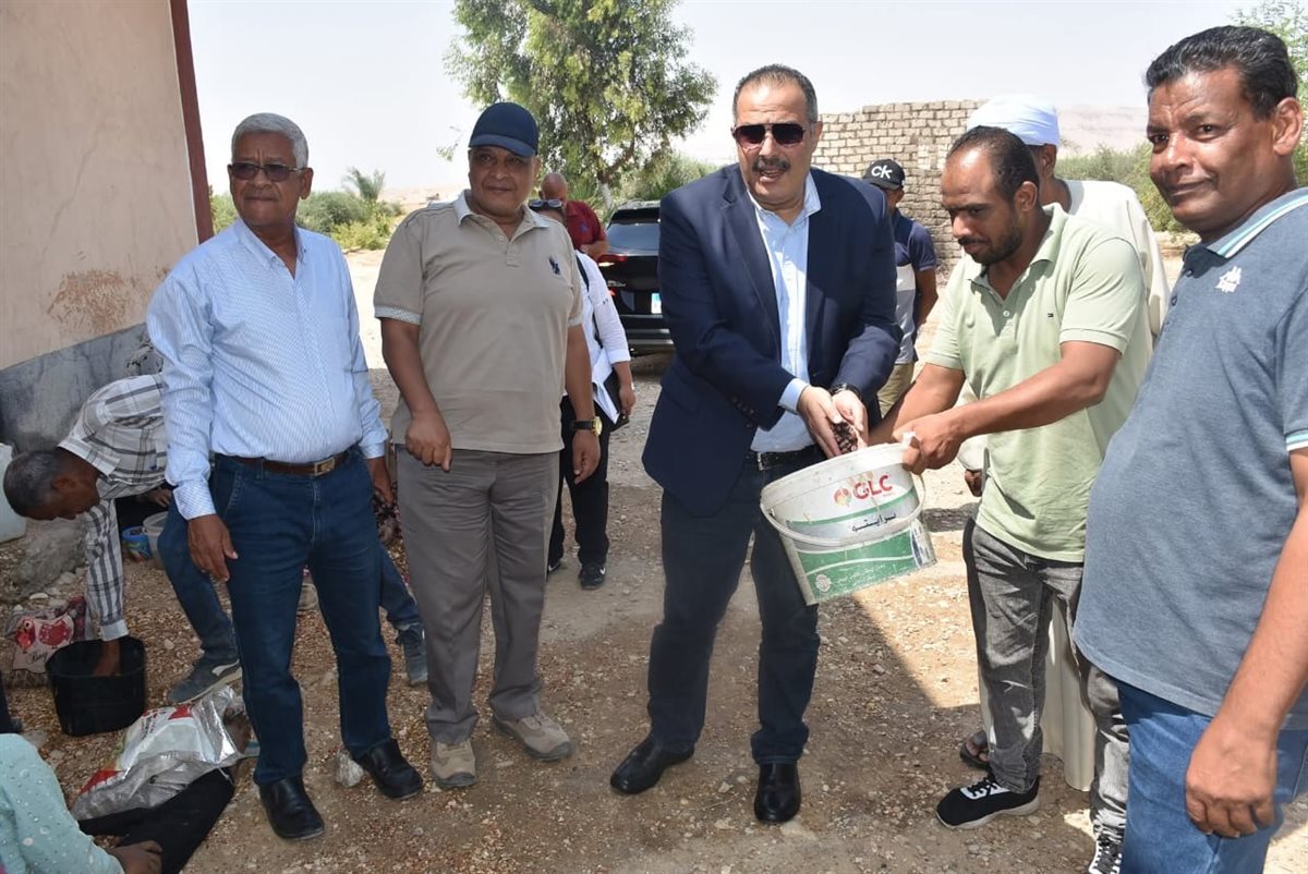 رئيس شركة مياه الأقصر وجولة موسعة بالغابة الشجرية&nbsp;