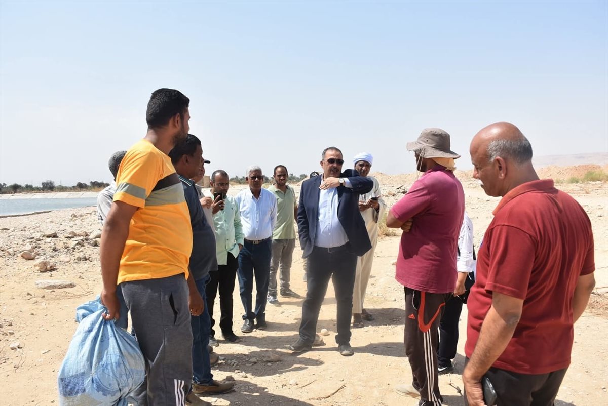 رئيس شركة مياه الأقصر وجولة موسعة بالغابة الشجرية&nbsp;