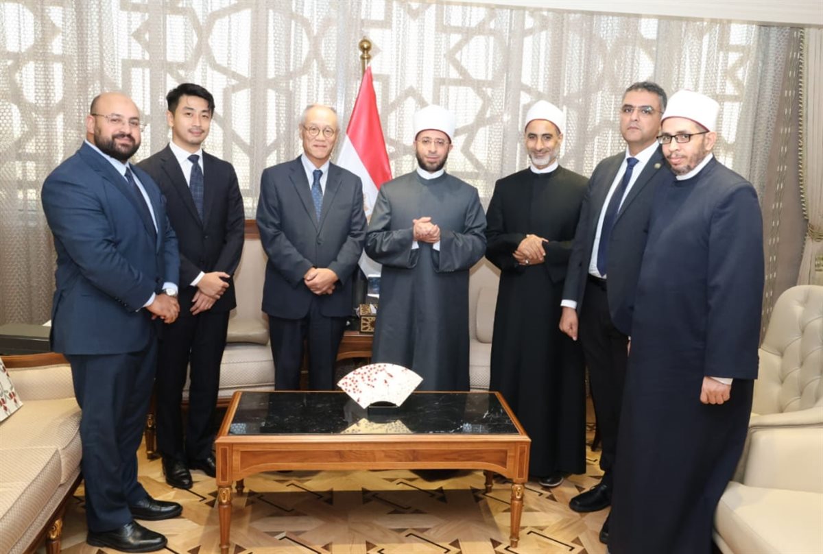 وزير الأوقاف يستقبل سفير اليابان بالقاهرة&nbsp;