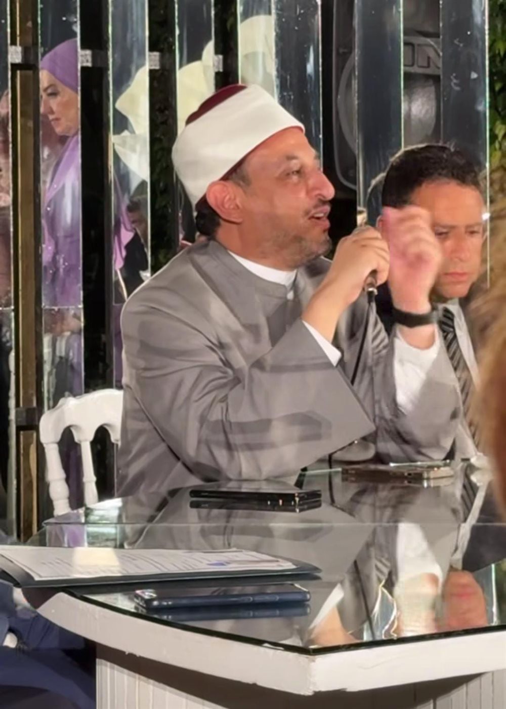هبة قطب تحتفل بعقد قران ابنتها دينا هشام بحضور الشيخ خالد الجندي ورمضان عبد المعز&nbsp;