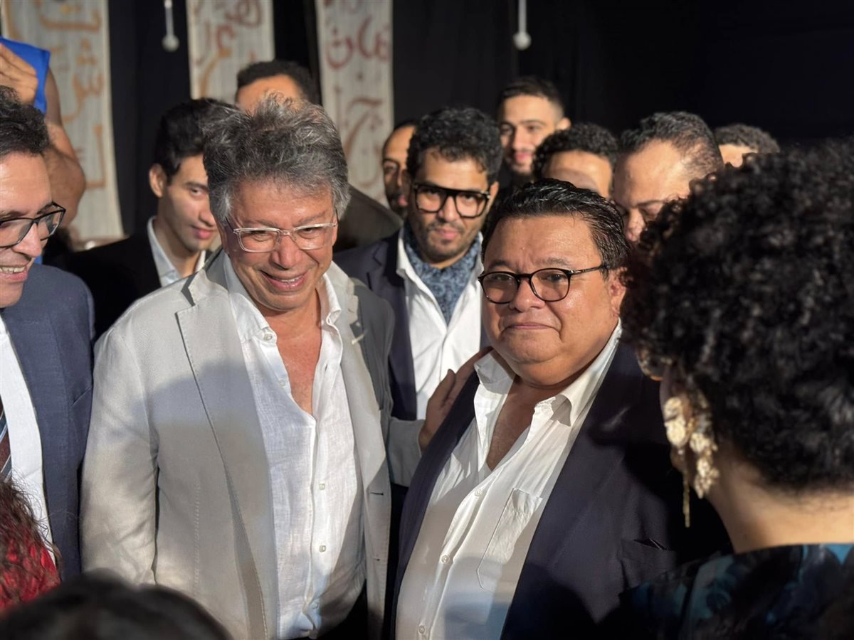 &nbsp;لقطات من حضور وزير الثقافة مسرحية حواديت لـ خالد جلال