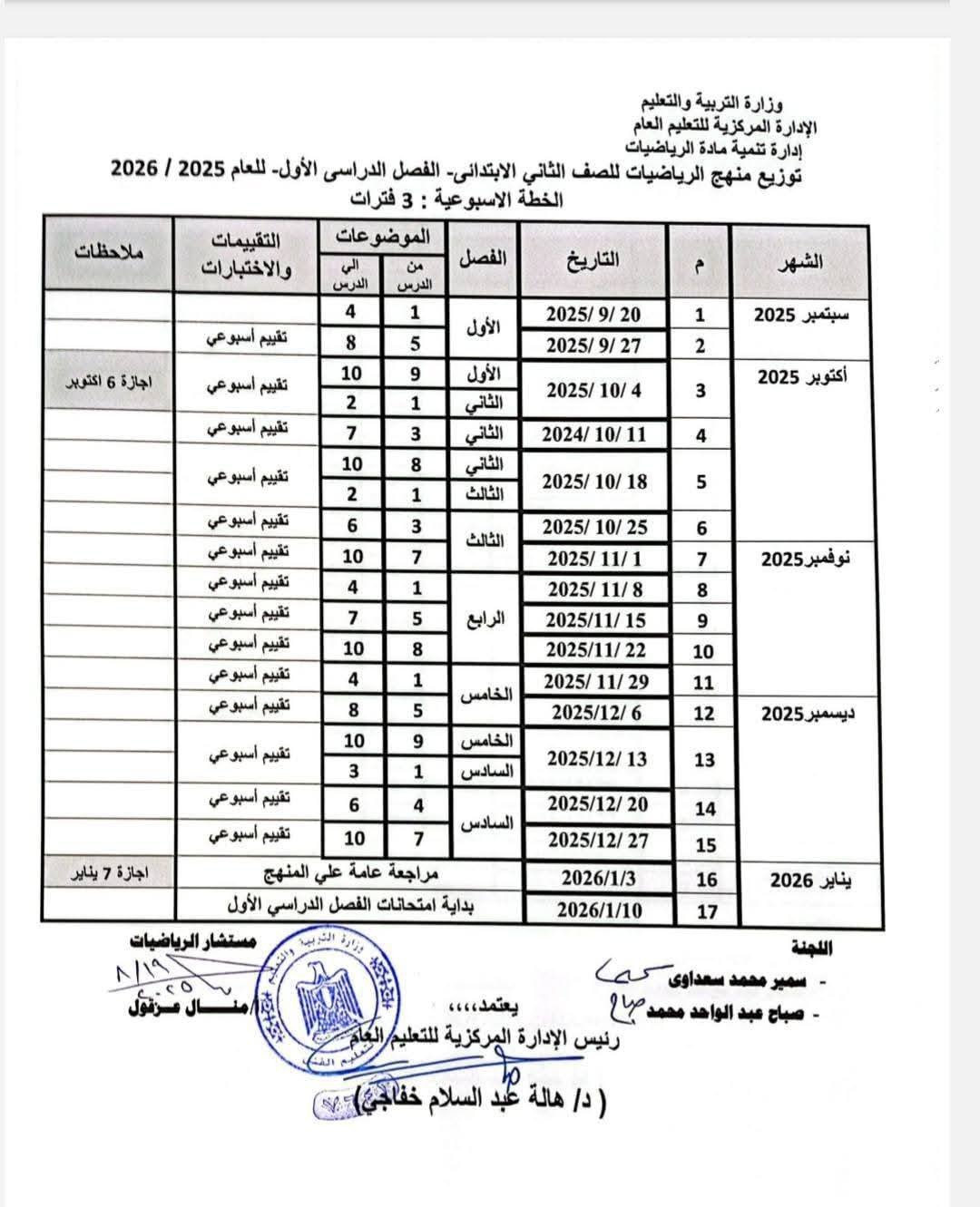 منهج الرياضيات للمرحلة الابتدائية&nbsp;