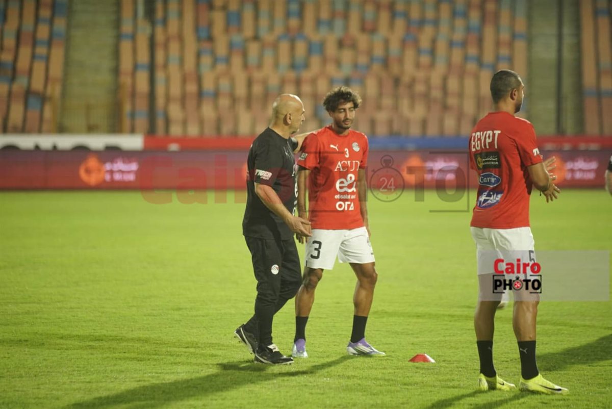 &nbsp;أجواء مرحة في مران منتخب مصر استعدادًا لمواجهة إثيوبيا