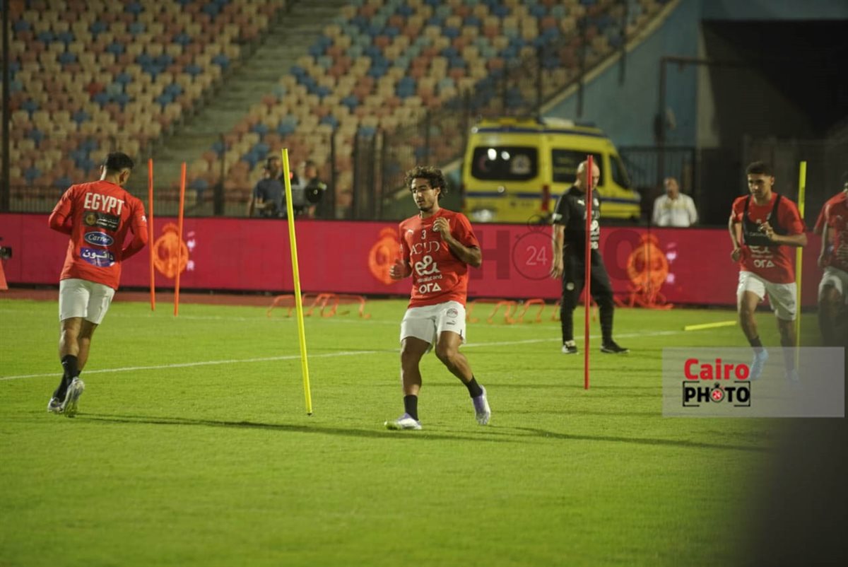 &nbsp;أجواء مرحة في مران منتخب مصر استعدادًا لمواجهة إثيوبيا