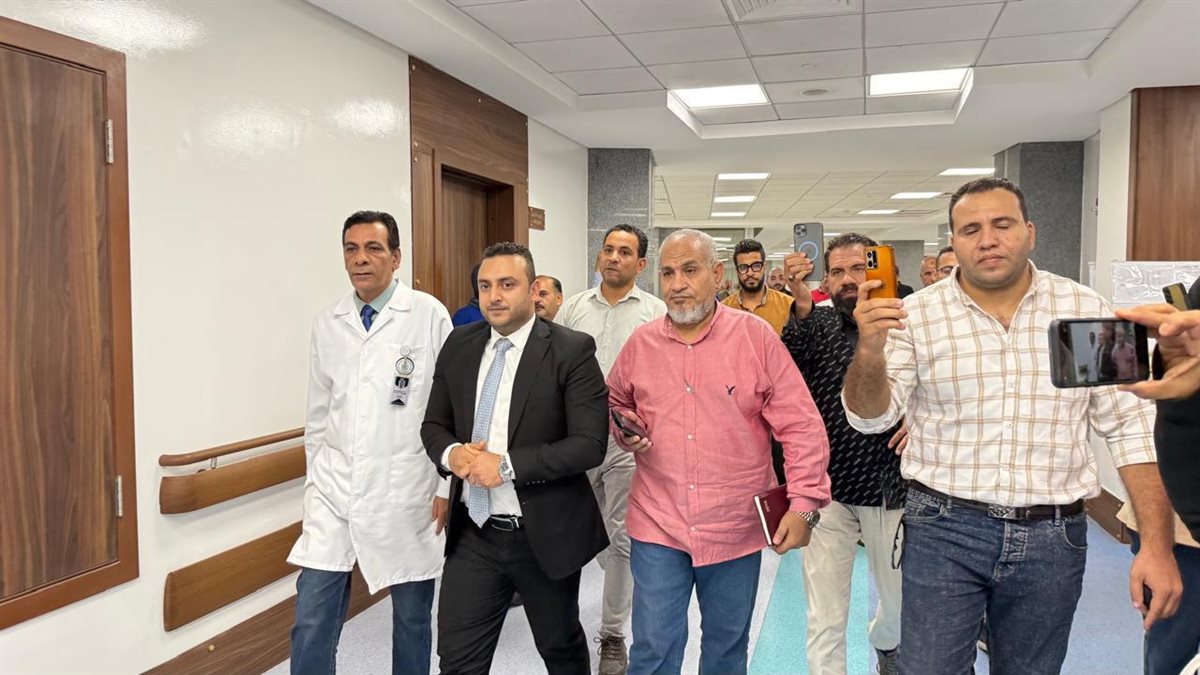جولة الإعلامين بمبنى هيئة الرعاية والمجمع الطبي&nbsp;