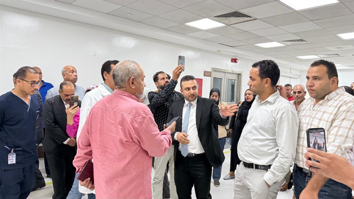 جولة الإعلامين بمبنى هيئة الرعاية والمجمع الطبي&nbsp;