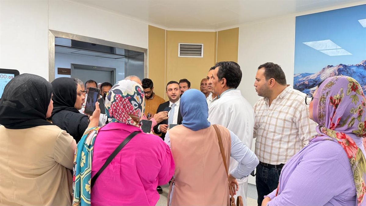 جولة الإعلامين بمبنى هيئة الرعاية والمجمع الطبي&nbsp;