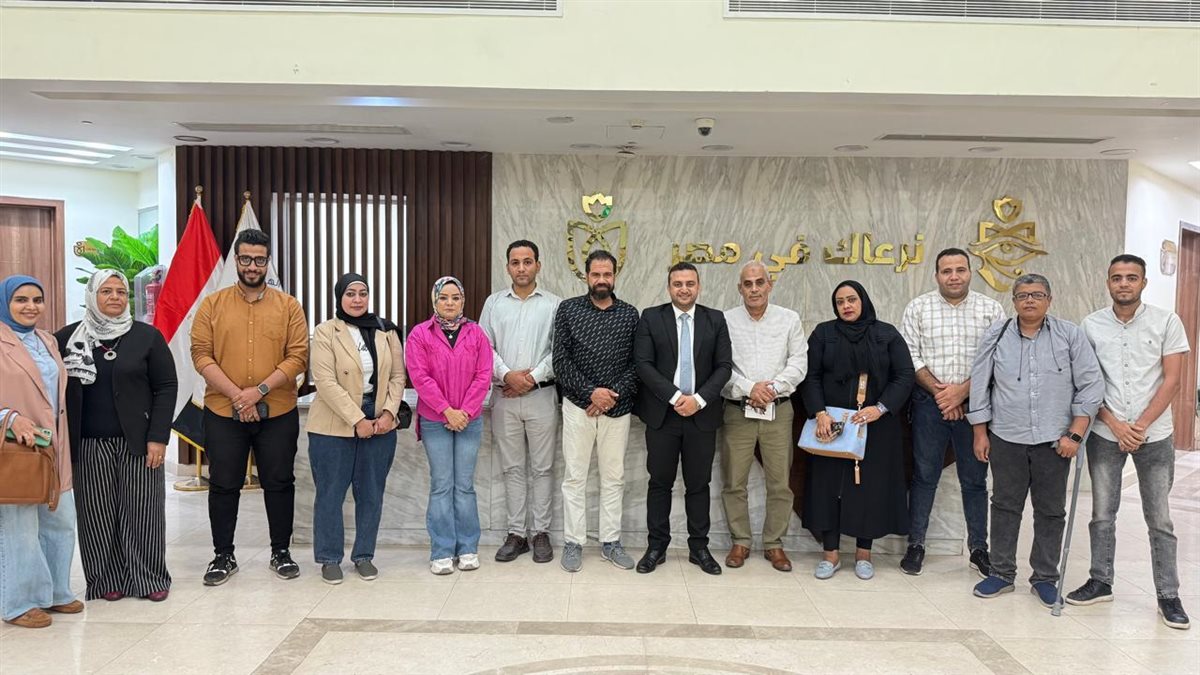 جولة الإعلامين بمبنى هيئة الرعاية والمجمع الطبي&nbsp;