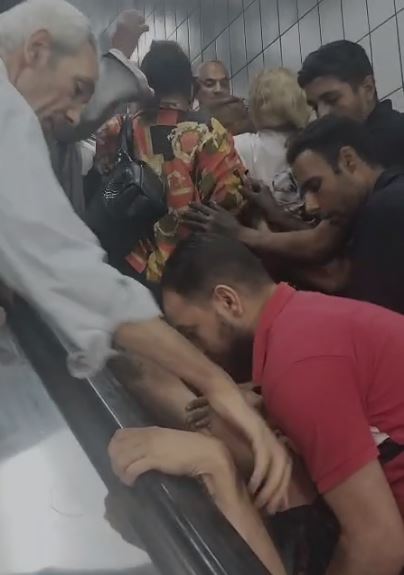 سقوط كرسي متحرك أعلى سلم كهربائي بمحطة مترو مسرة&nbsp;