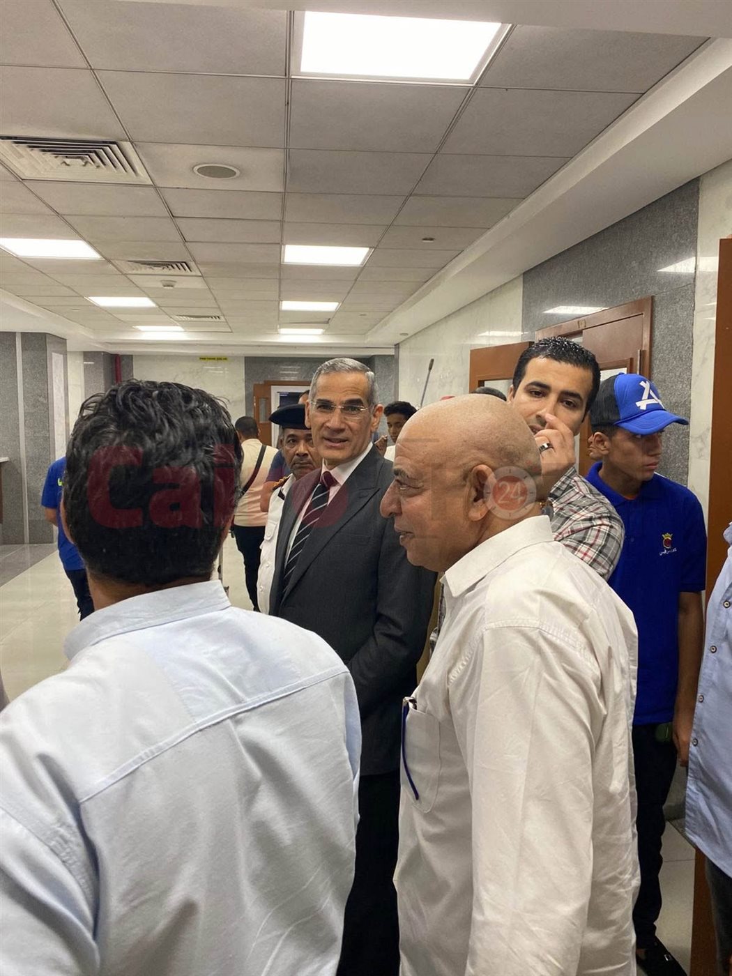 مدير أمن الأقصر اللواء الصاوي يتفقد المصابين&nbsp;