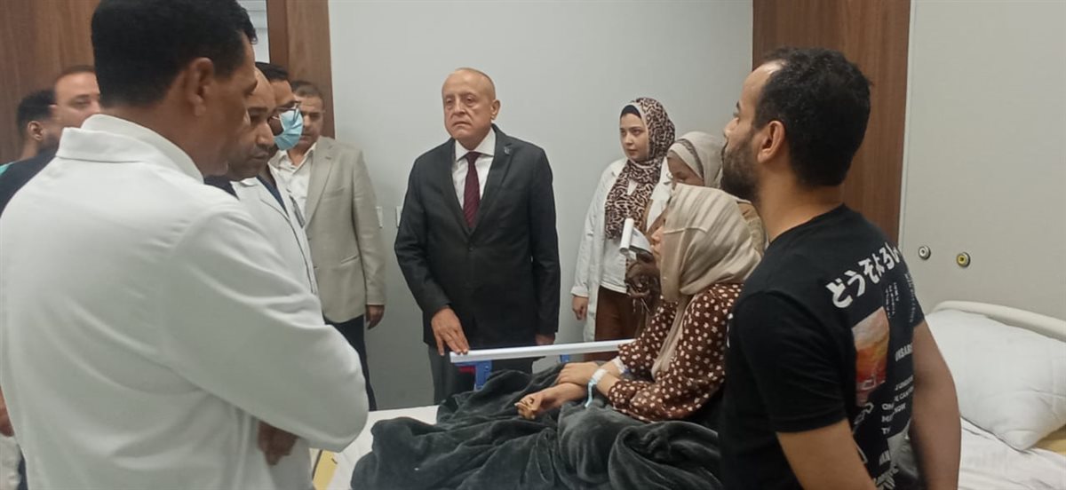 محافظ الأقصر يطمئن على المصابين&nbsp;