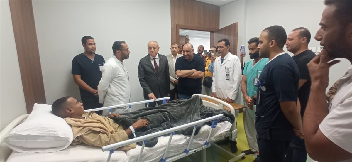 محافظ الأقصر يطمئن على المصابين&nbsp;