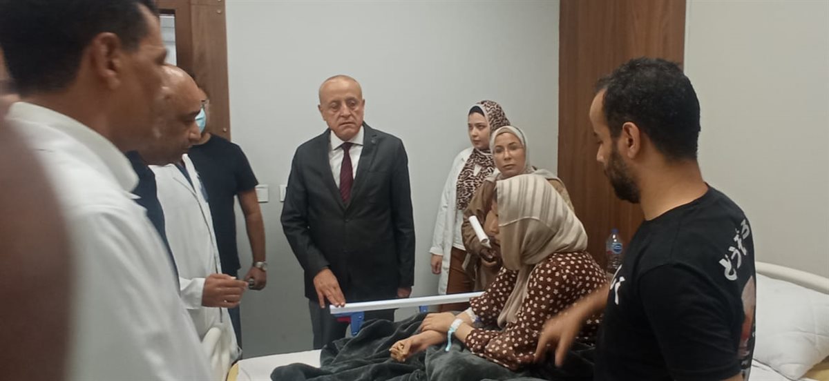محافظ الأقصر يطمئن على المصابين&nbsp;