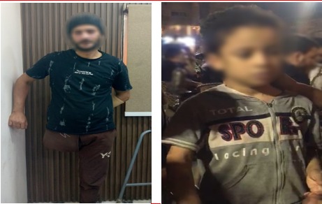 الطفل - والده المتهم&nbsp;