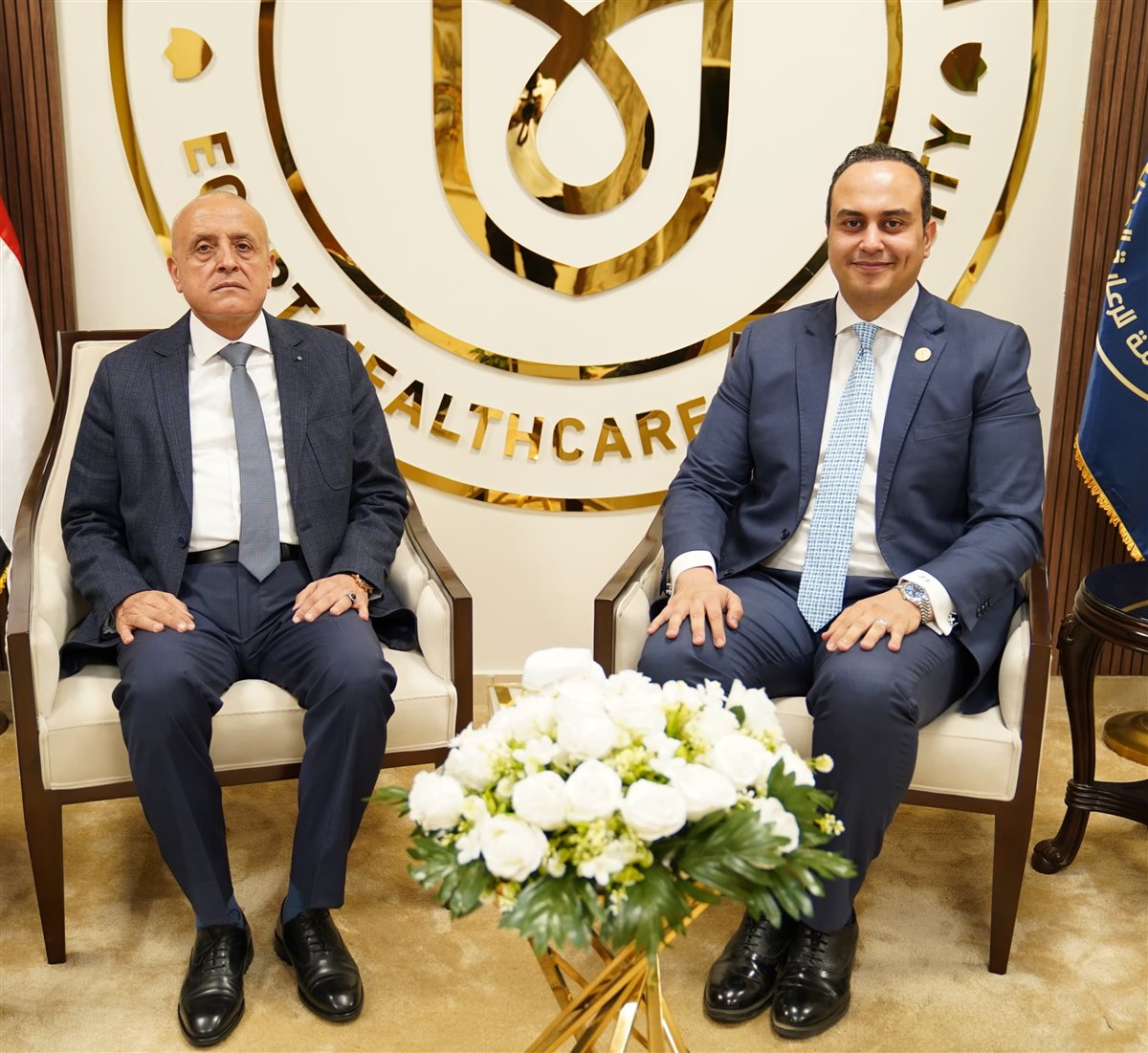 محافظ الأقصر ورئيس هيئة الرعاية الصحية&nbsp;