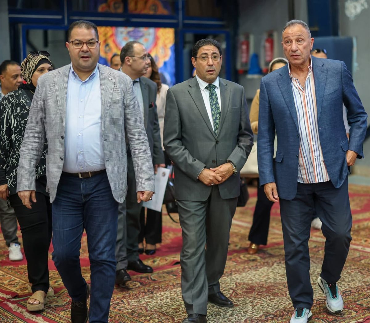 الخطيب يستقبل وفد من النيابة الإدارية استعدادًا للجمعية العمومية بالنادي