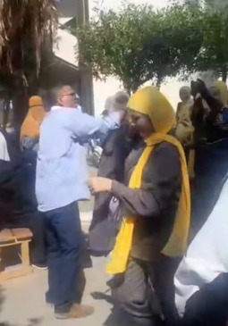 طرد أولياء أمور من المدرسة التجارية المتقدمة بأسوان