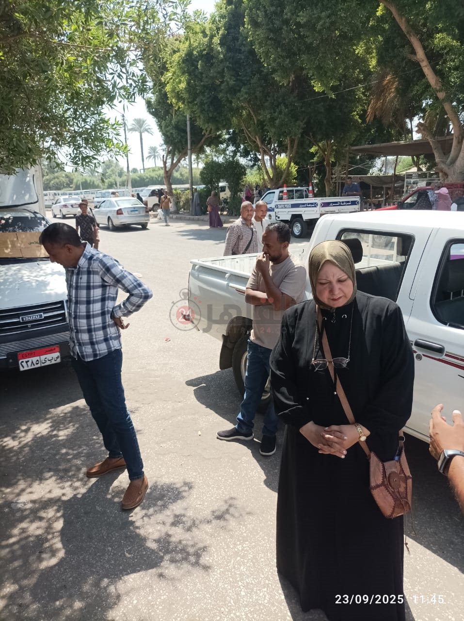 فريق حماية الطفل بعد الوصول للسيدة&nbsp;