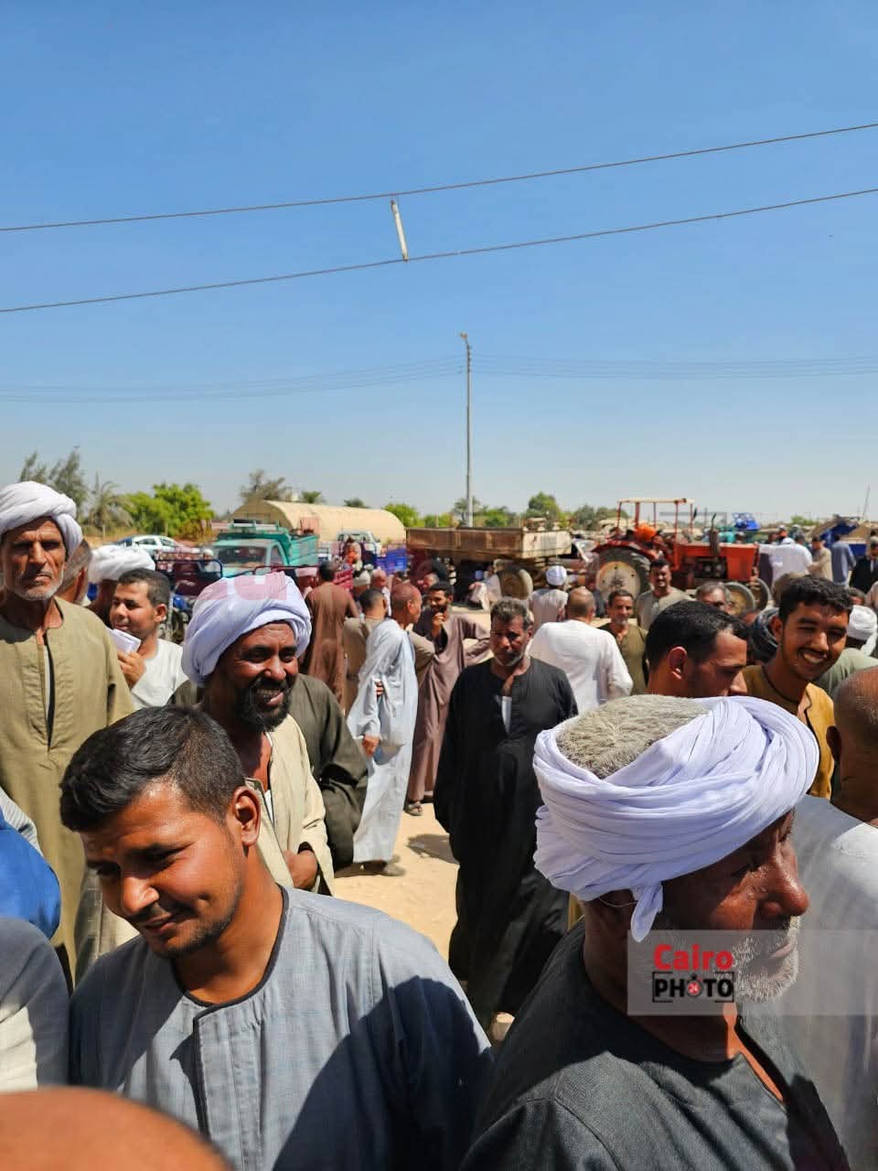 مزارعين المراشدة في قنا خلال انتظار استلام الأسمدة&nbsp;
