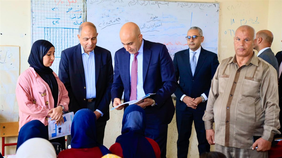 وزير التربية والتعليم والتعليم الفني يزور مدرسة الشهيد مصطفى هاني عبد الحميد&nbsp;