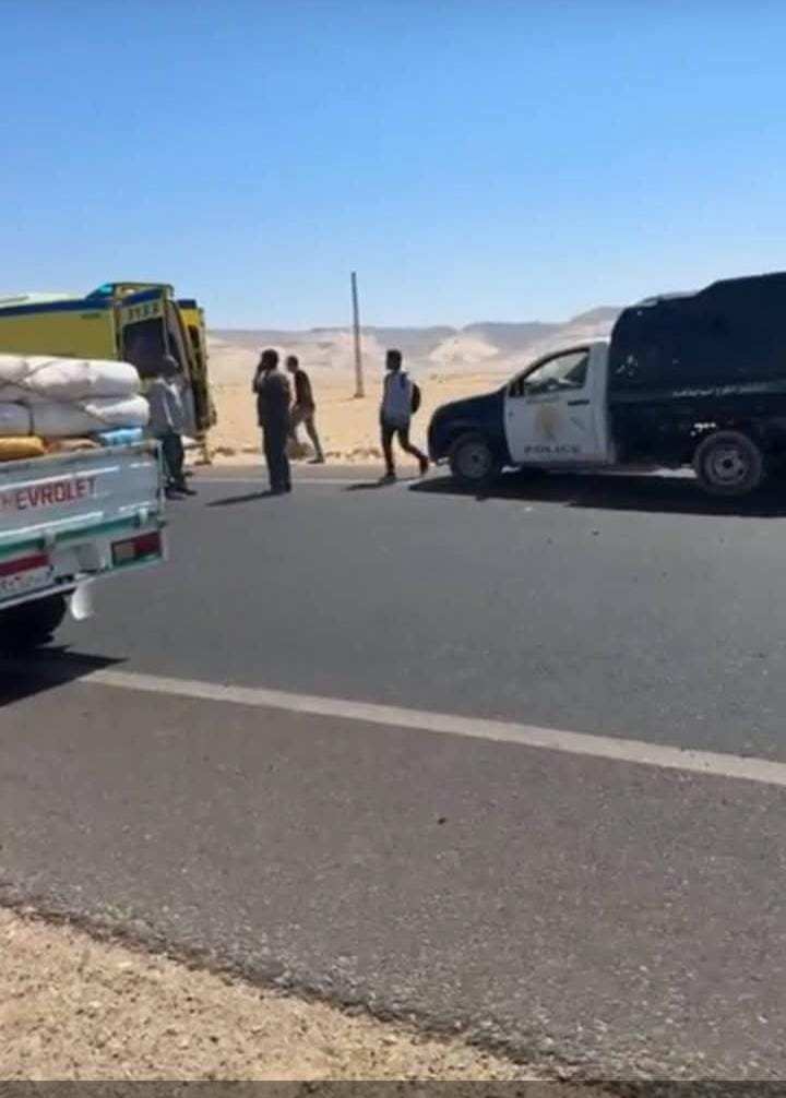 انقلاب سيارة ميكروباص&nbsp;