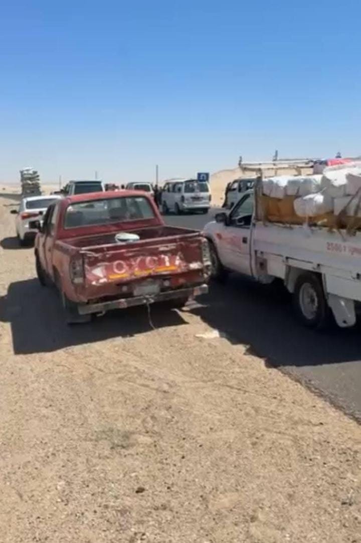 انقلاب سيارة ميكروباص&nbsp;