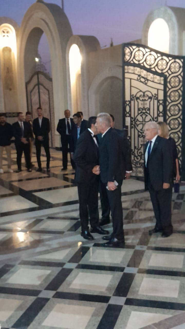 محمود حميدة &nbsp;في حفل زفاف نجل هاني رمزي