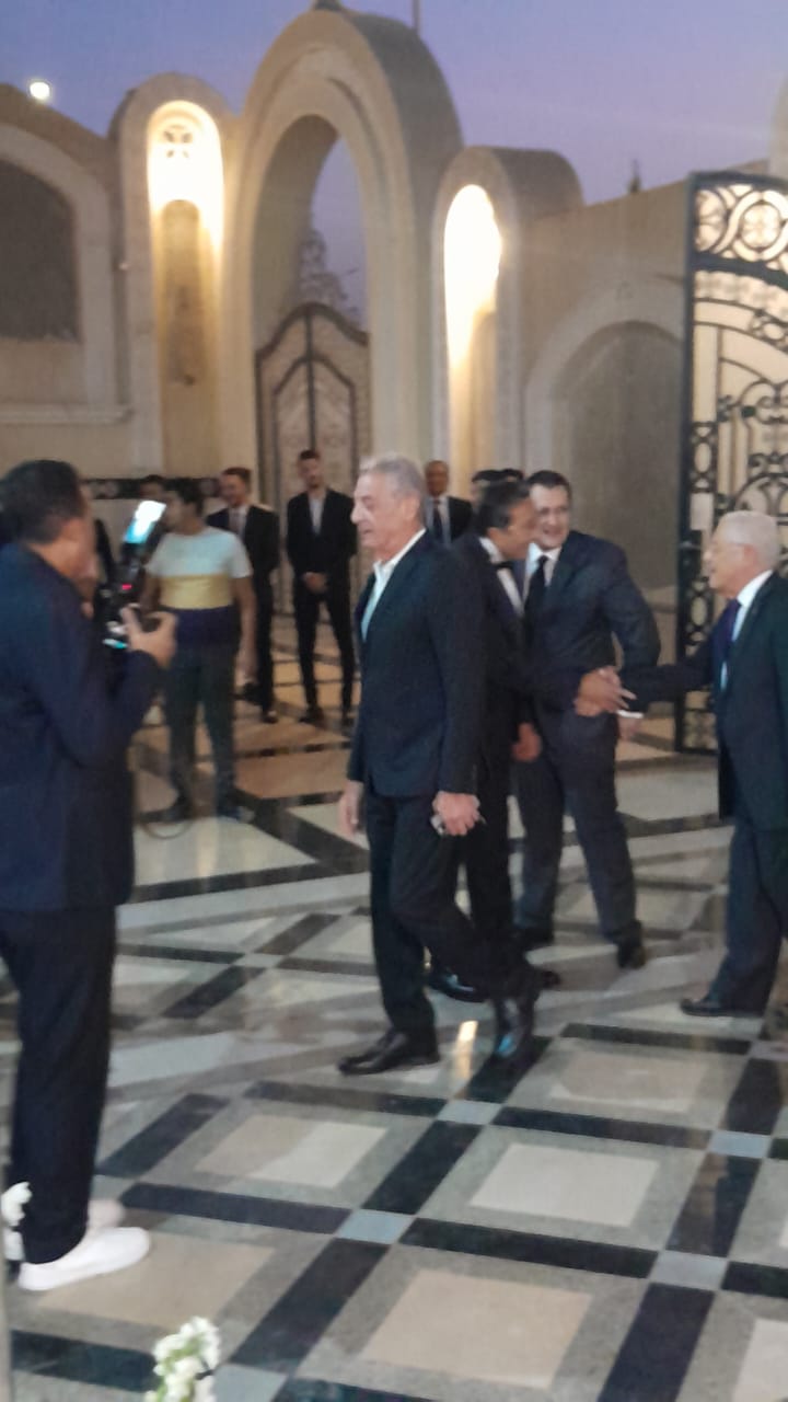 محمود حميدة &nbsp;في حفل زفاف نجل هاني رمزي