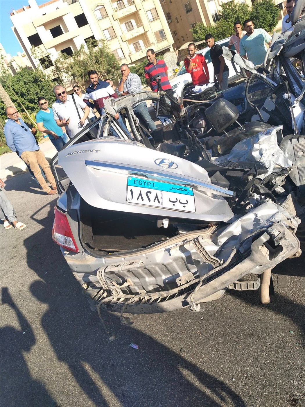 حادث تصادم بالتجمع الخامس&nbsp;